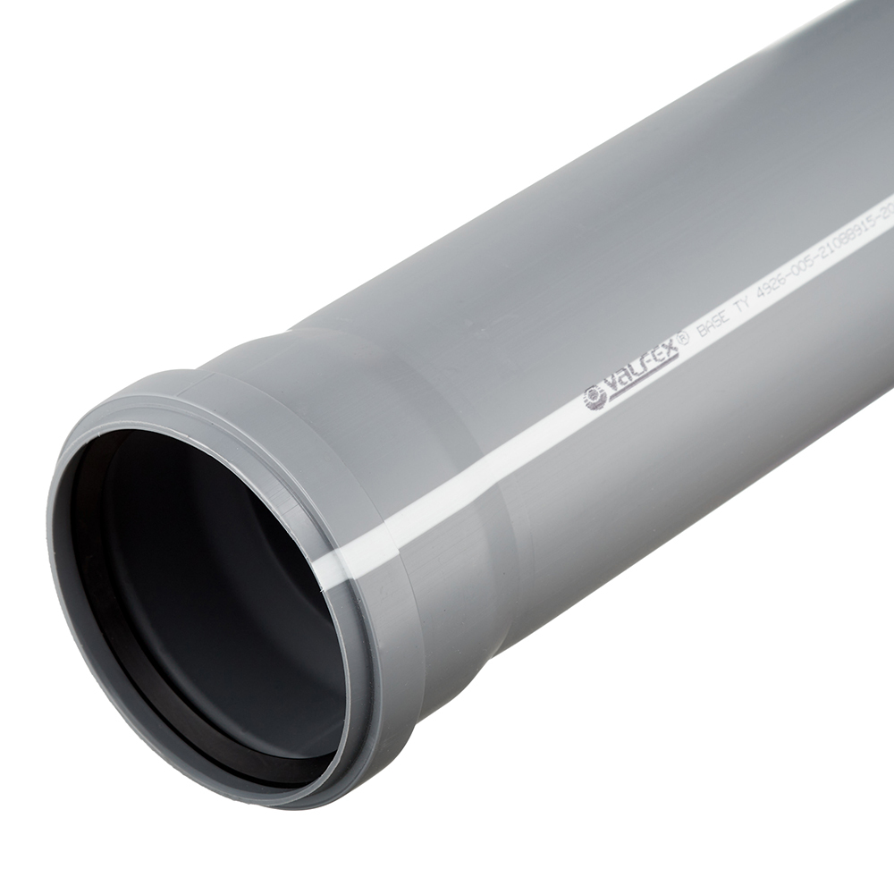 original-7686.jpg Труба канализационная Valfex Base d110x2000 мм пластиковая для внутренней канализации (201100200) — изображение 1