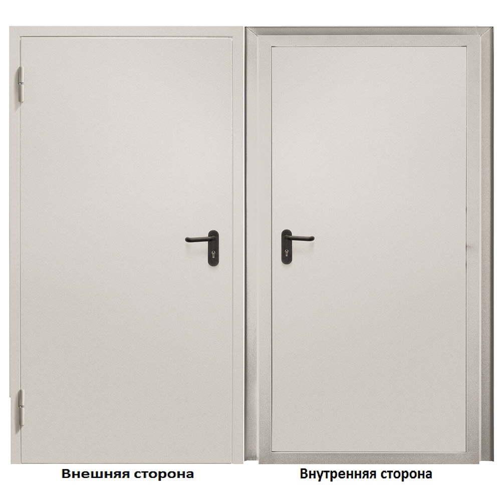 original-7750.jpg Дверь противопожарная Промет ДП-EIS-60 глухая левая серый RAL 7035 950х2050 мм — изображение 1