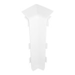 Угол внутренний Wimar Quadro 100 мм белый матовый Г-профиль (2 шт.)