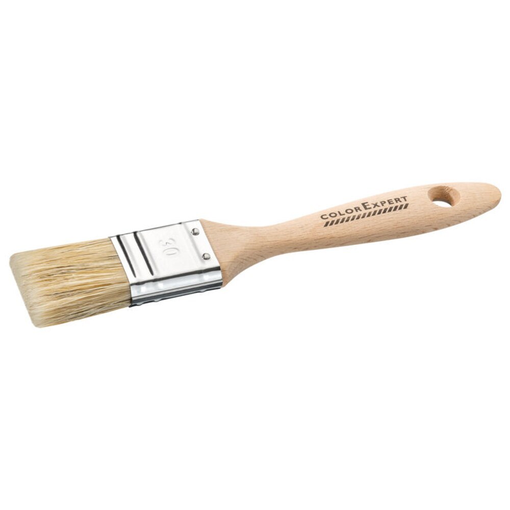 original-778.jpg Кисть плоская смешанная щетина деревянная ручка Color Expert 30х12 мм для красок на водной основе — изображение 1