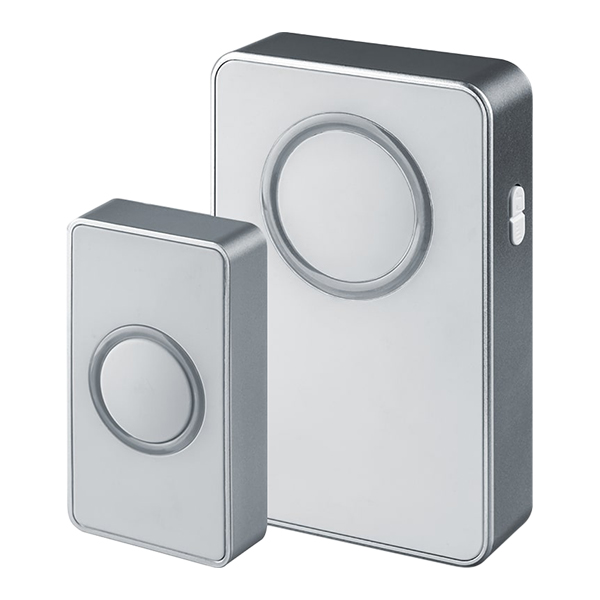 original-7792.jpg Звонок Navigator (612720) беспроводной с кнопкой 25 мелодий серый — изображение 1