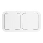 Розетка Svet накладная белая с крышкой (EV 0366-6620)