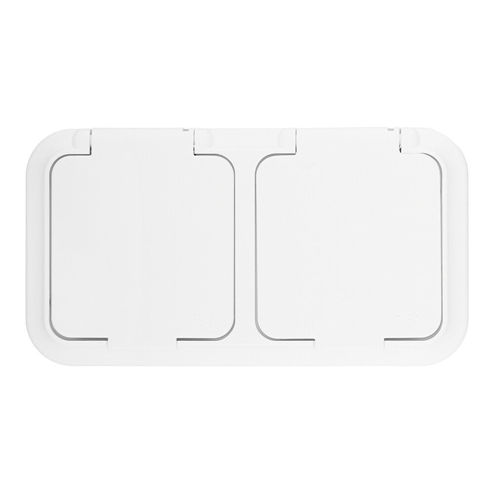 original-7802.jpg Розетка Svet накладная белая с крышкой (EV 0366-6620) — изображение 1