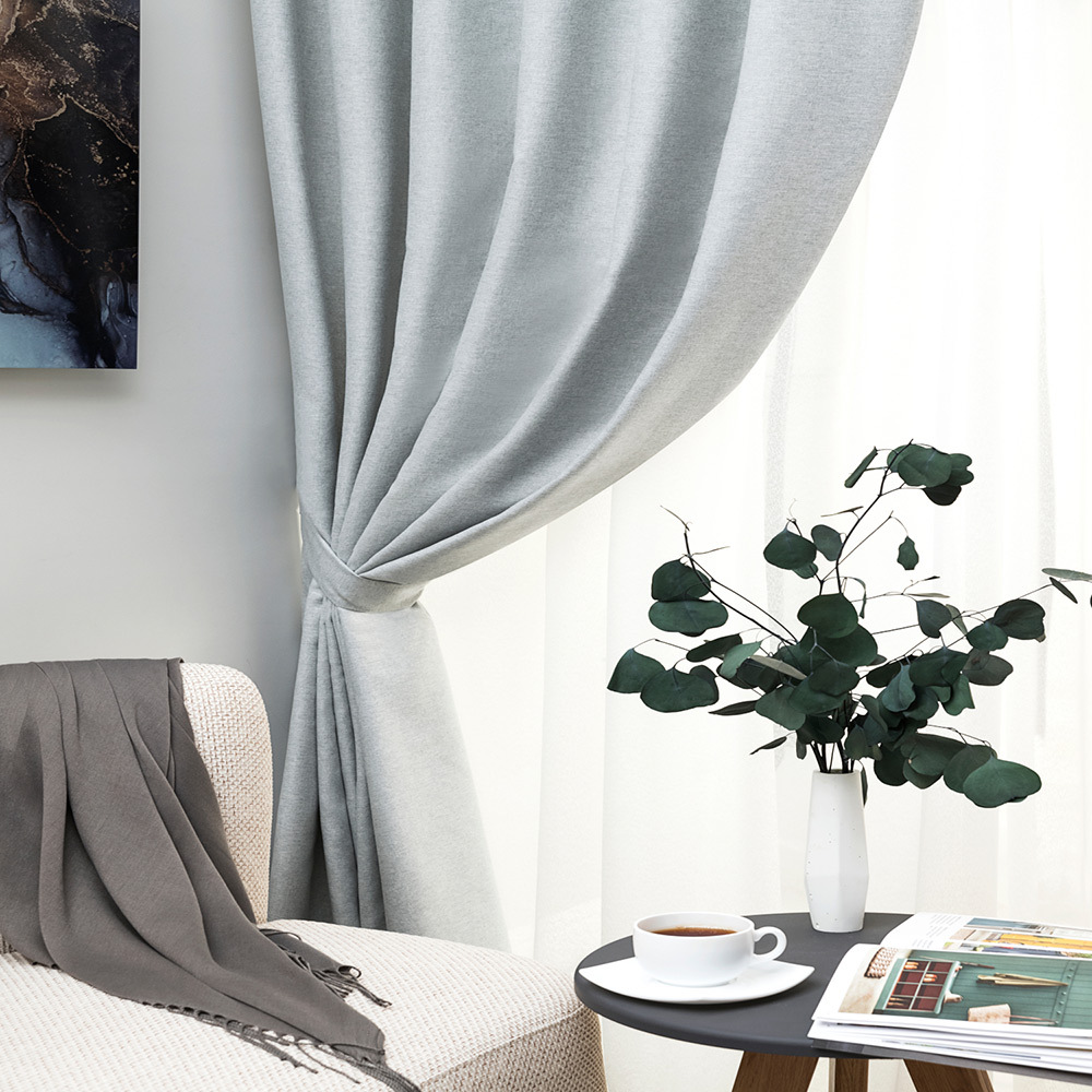 original-7803.jpg Штора рогожка светло-серая 180х260 см Legrand Левис (58134665) — изображение 1