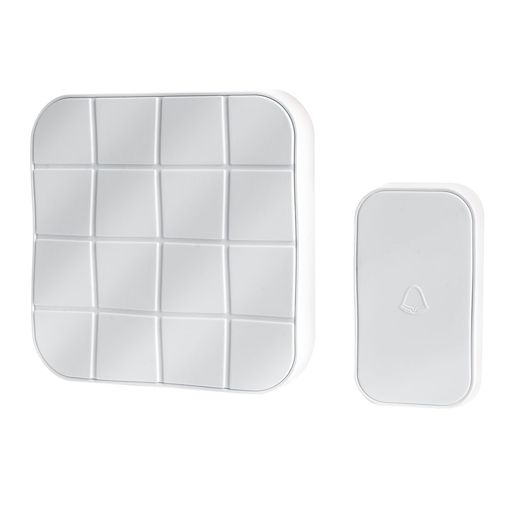 original-7810.jpg Звонок Feron (41434) беспроводной с кнопкой 10 мелодий белый — изображение 1