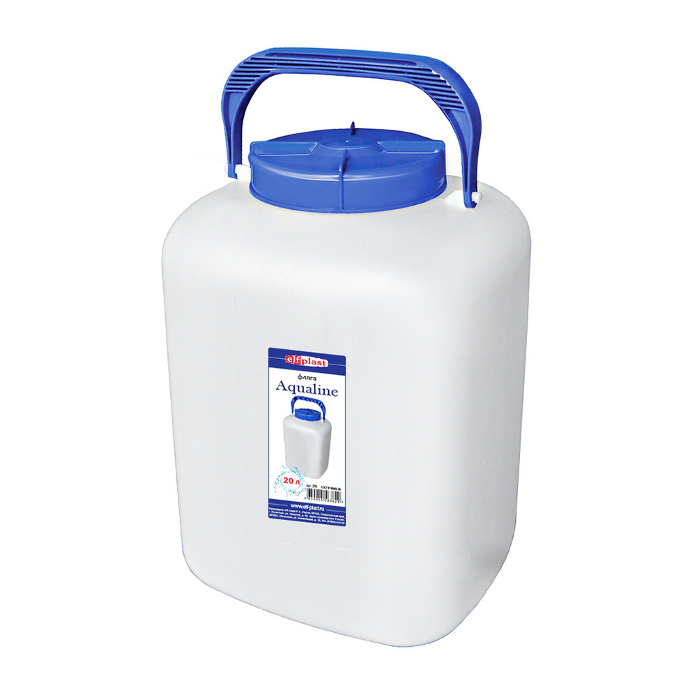original-7958.jpg Фляга ЭльфПласт Aqualine 20 л пластиковая с крышкой белая — изображение 1