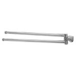 Полотенцедержатель WasserKraft Kammel K-8300 455 мм двойной поворотный на шуруп металл хром (K-8331)