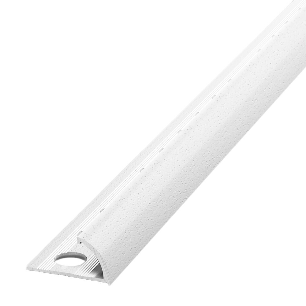original-8084.jpg Профиль для плитки от 10 до 12,5 мм окантовочный наружный алюминиевый 2700х27х14,5 мм белый — изображение 1