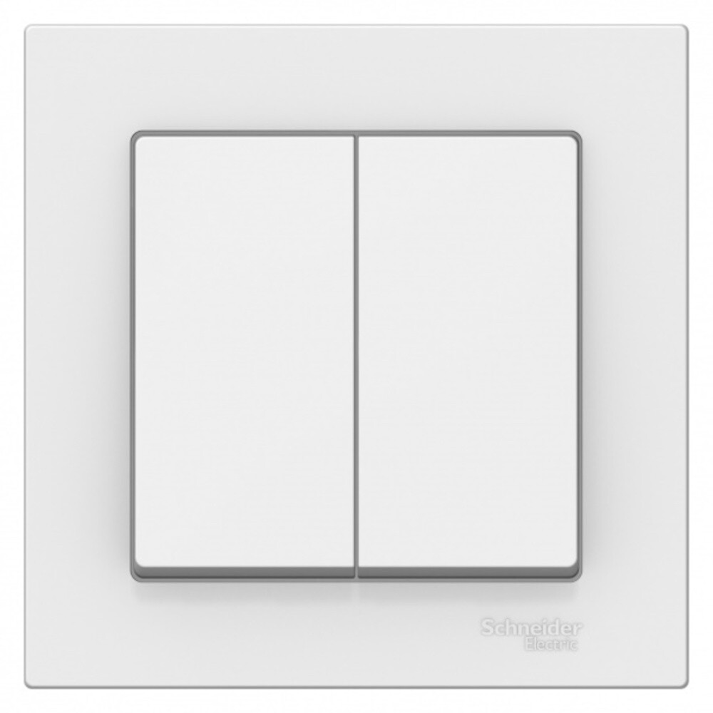 original-8085.jpg Выключатель Systeme Electric AtlasDesign двухклавишный встраиваемый белый (ATN000152) — изображение 1