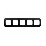 Рамка Legrand Valena Allure пятиместная черная сталь (754295)