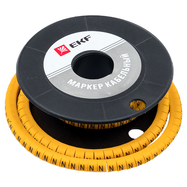 original-8128.jpg Маркеры кабельные (клипсы) EKF PROxima 3-4,2 мм цифра 4 желтые (500 шт.) (plc-KM-4-4) — изображение 1