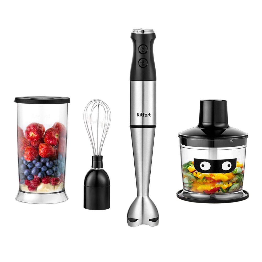 original-8151.jpg Блендер погружной Kitfort КТ-3503 800 Вт 0,5 л черный/серебристый — изображение 1