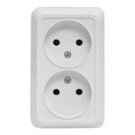 Розетка EKF Рим накладная белая (ENR10-102-10)