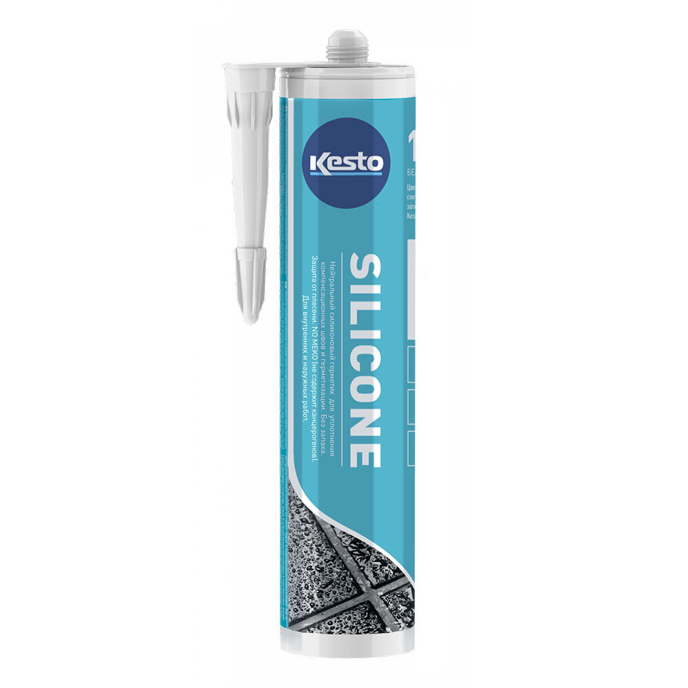 original-8216.jpg Герметик силиконовый санитарный Kesto № 10 белый 310 мл — изображение 1