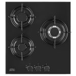 Варочная панель газовая Krona Cortesia 45 3 конфорки черная