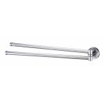 Полотенцедержатель WasserKraft Isen K-4000 445 мм двойной поворотный на шуруп металл хром (K-4031)