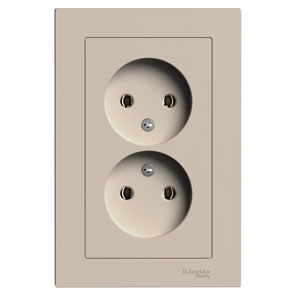 original-8249.jpg Розетка Systeme Electric AtlasDesign встраиваемая песочная (ATN001220) — изображение 1