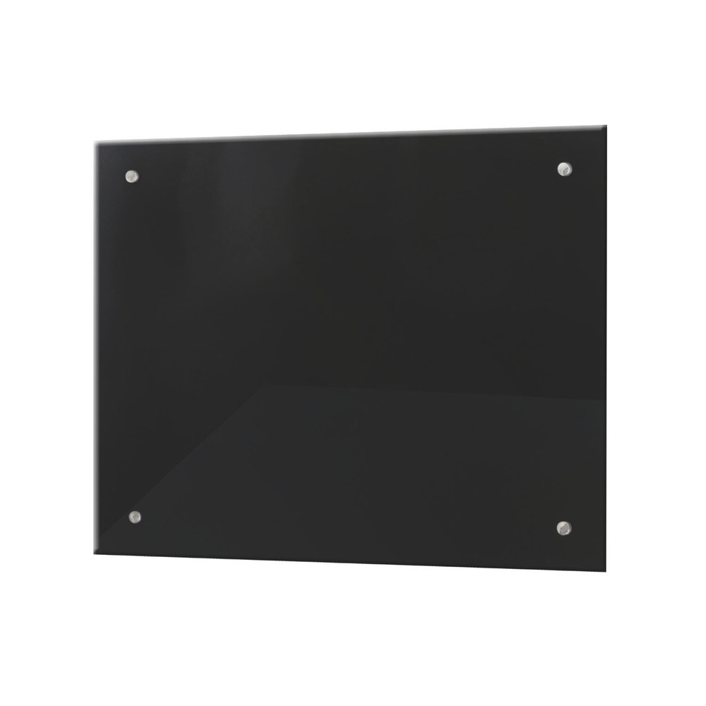 original-8252.jpg Панель стеновая закаленное стекло для кухни 500х600х4 мм черная — изображение 1