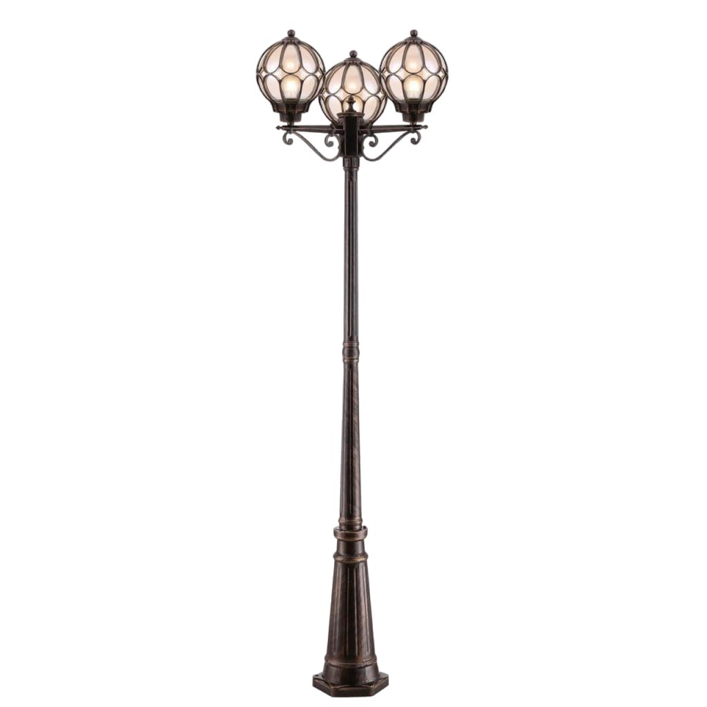 original-8256.jpg Светильник садово-парковый Outdoor Via золото антик 2150 мм Е27 180 Вт IP44 (O023FL-03G) — изображение 1