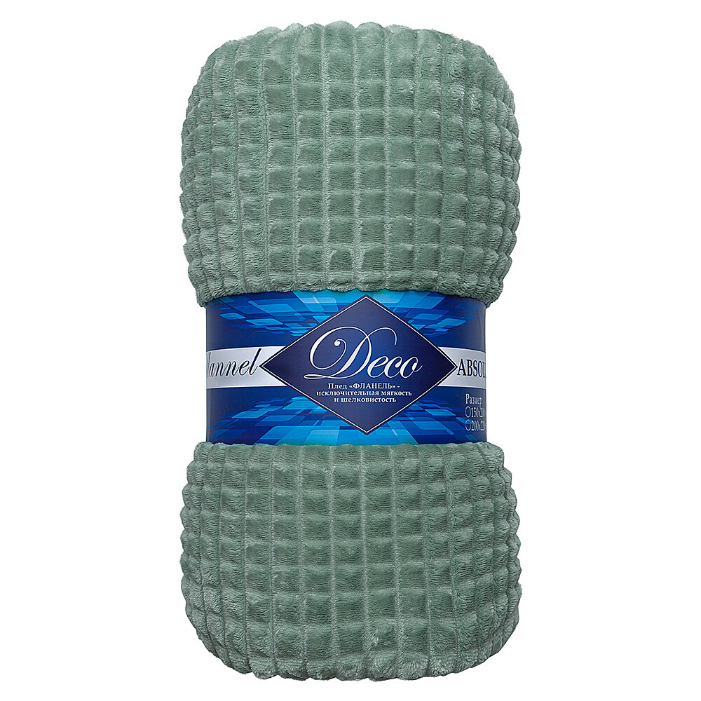 original-8308.jpg Плед 200х220 см TexRepublic микрофибра зеленый — изображение 1