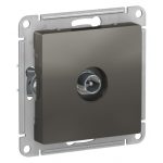 Розетка телевизионная Systeme Electric AtlasDesign встраиваемая сталь (ATN000991)