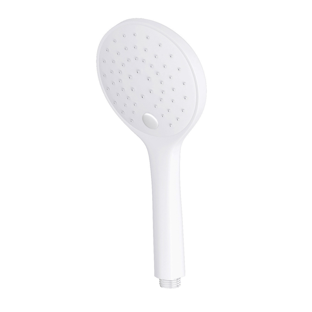 original-8386.jpg Лейка для душа WasserKraft d120 мм 3 режима без шланга пластик белая (A155) — изображение 1