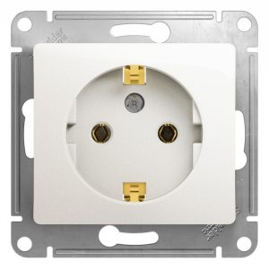 Розетка Systeme Electric Glossa встраиваемая перламутр (GSL000643)