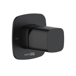 Смеситель для душа встраиваемый WasserKraft Nuthe однорычажный с переключателем без лейки черный (9151)