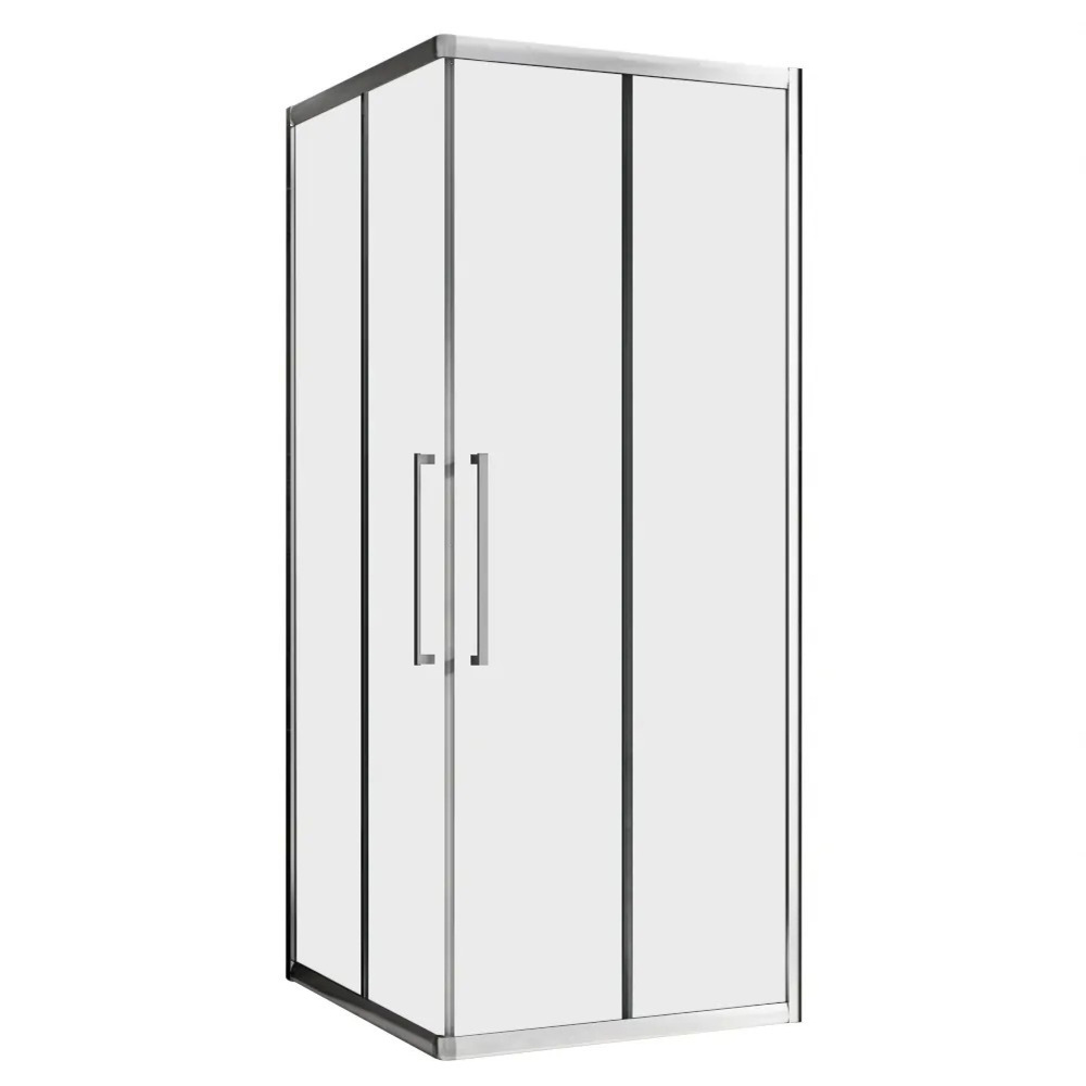 original-8517.jpg Душевой уголок Abber Schwarzer Diamant хром 100х100х195 см квадрат стекло прозрачное 6 мм (AG02100H) — изображение 1