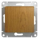 Переключатель Systeme Electric Glossa одноклавишный встраиваемый дуб (GSL000561)