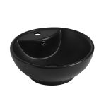 Раковина Abber Bequem 46 см накладная черная матовая (AC2101MB)