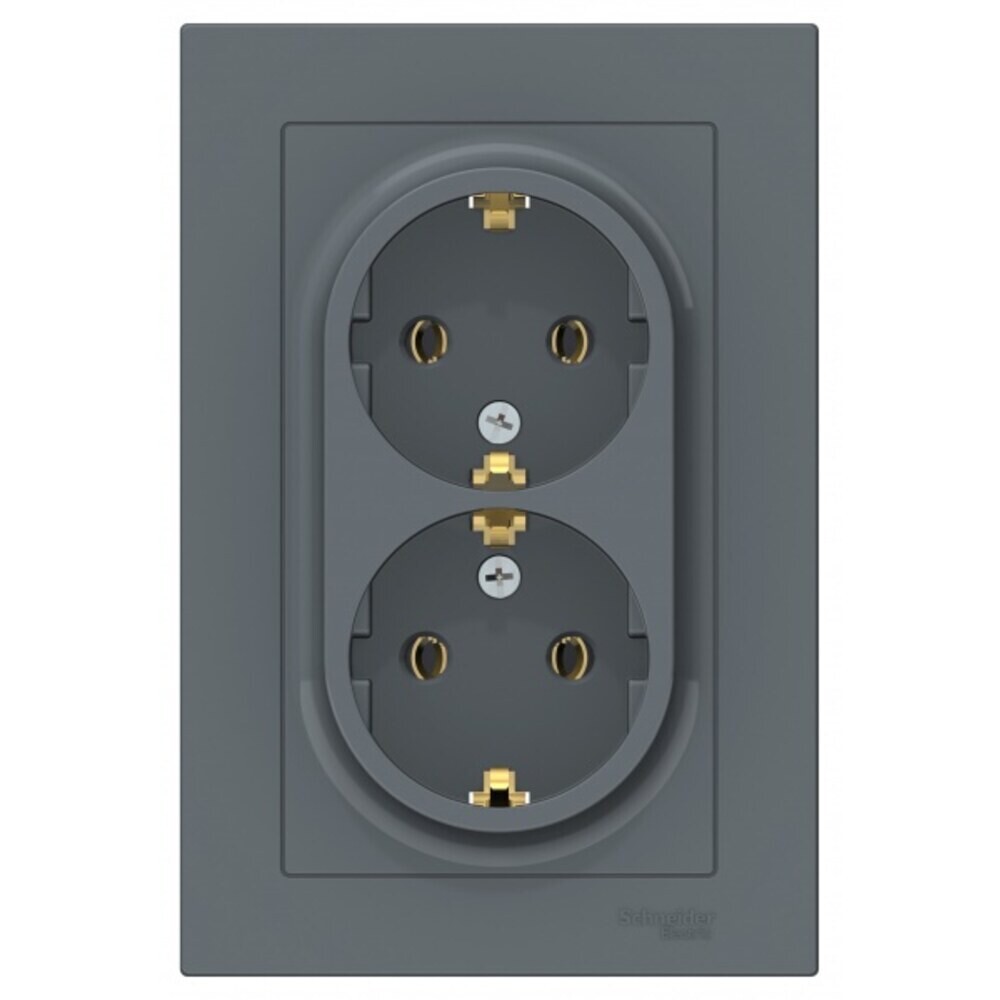 original-8627.jpg Розетка Systeme Electric AtlasDesign встраиваемая грифель (ATN000724) — изображение 1