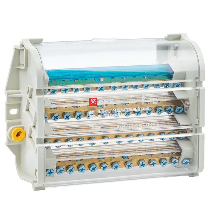 original-8798.jpg Блок EKF PROxima ШРБ-160 72х183х136 мм 400 В IP20 компактный сборный модульный серый (plc-shrb-160) — изображение 1