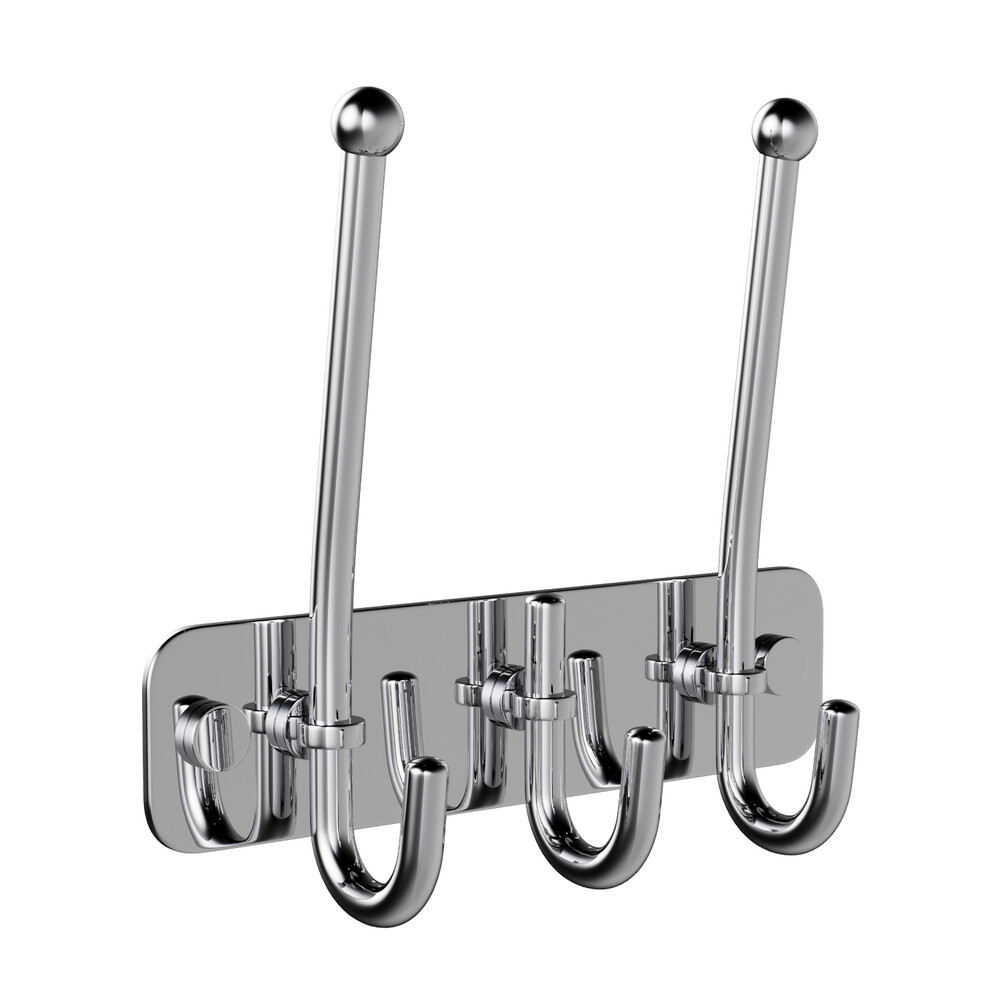original-8891.jpg Вешалка для ванной Haiba HB201-3 3 крючка на шуруп нержавеющая сталь хром (540053) — изображение 1
