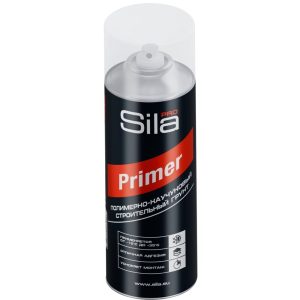 Грунт строительный Sila Pro Primer полимерно-каучуковый аэрозоль 520 мл прозрачный