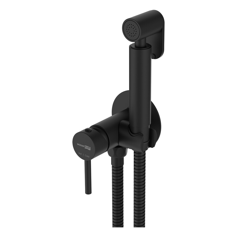 original-8915.jpg Смеситель с гигиеническим душем встраиваемый WasserKraft со скрытой частью в комплекте черный (A70638) — изображение 1