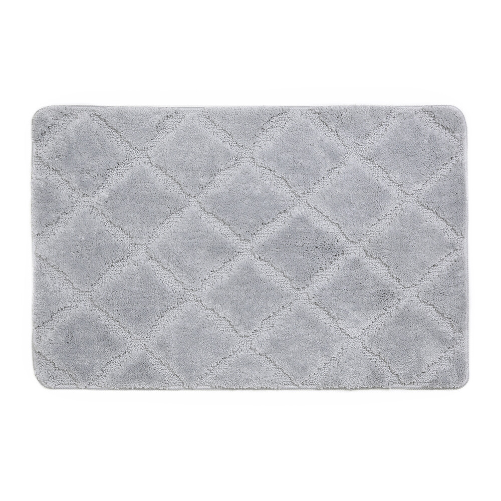 original-893.jpg Коврик для ванной серый 90х60 см WasserKraft Lippe (BM-6511) — изображение 1
