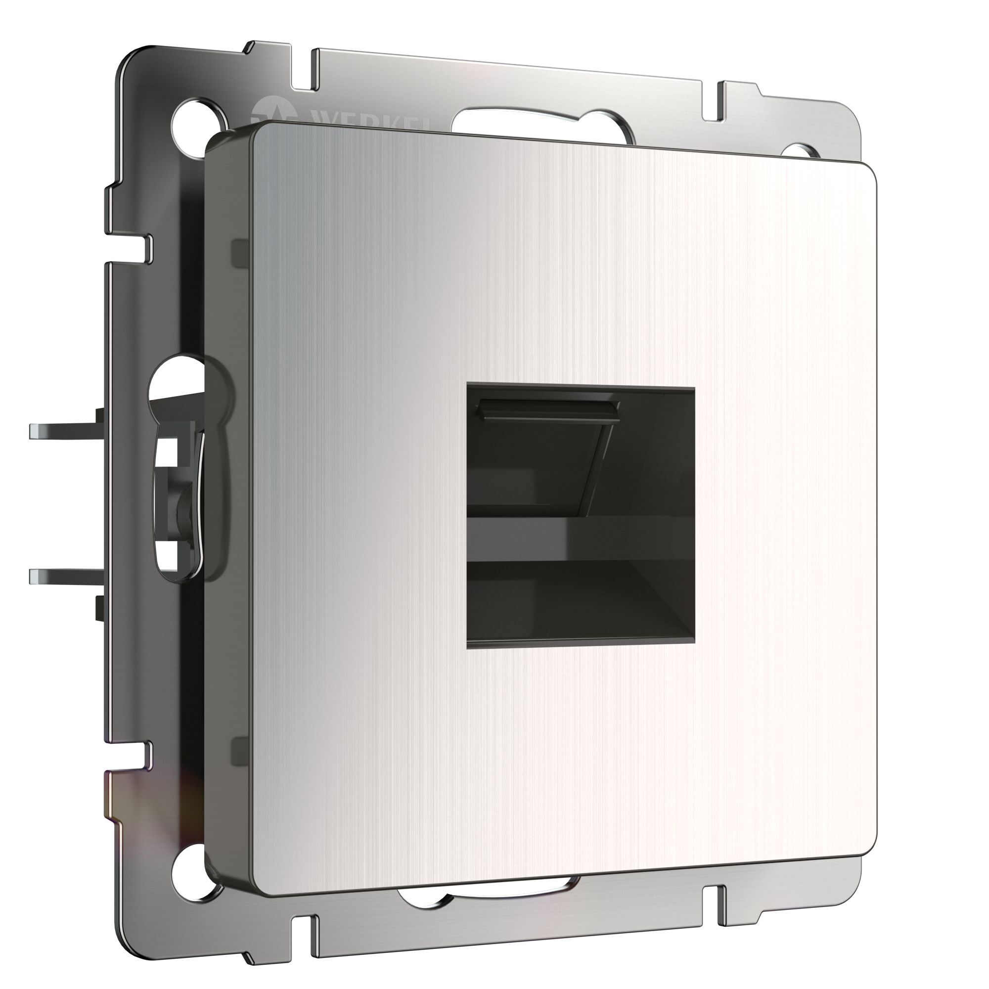 original-8934.jpg Розетка компьютерная Werkel встраиваемая никель RJ45 (a051079) — изображение 1