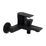 Смеситель для ванны Damixa Apollo черный однорычажный с коротким изливом без лейки (471000300)