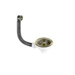 Выпуск для мойки McAlpine 3 1/2 с переливом античная бронза (OF2-113SAB)