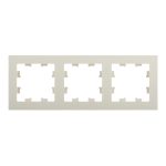 Рамка Systeme Electric AtlasDesign трехместная бежевая (ATN000203)