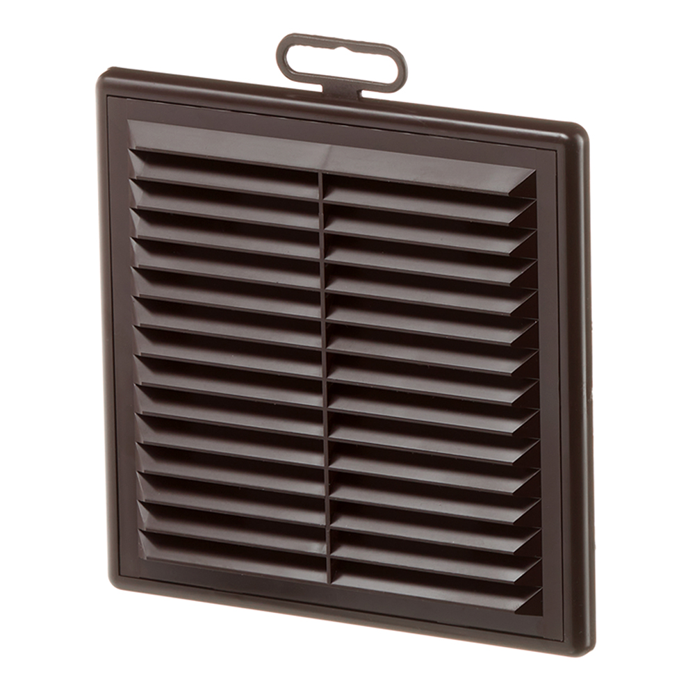 original-9044.jpg Решетка вентиляционная пластиковая приточно-вытяжная Era Р 150х150 мм с сеткой коричневая — изображение 1