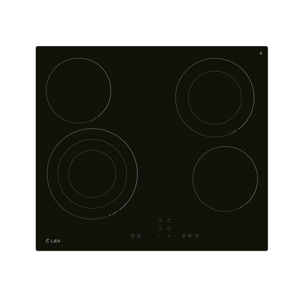 original-9061.jpg Варочная панель электрическая Lex EVH 642B BL 4 конфорки черная — изображение 1