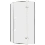 Душевой уголок Abber Ewiges Wasser хром 100х100х195 см пятиугольник стекло прозрачное 6 мм (AG05100)