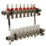 Коллекторная группа с расходомерами Terma 1 ВР(г) х 8 выходов 3/4 НР(ш) ЕК х 1 ВР(г)