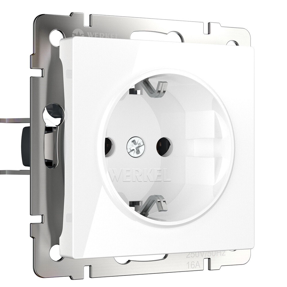 original-9113.jpg Розетка Werkel встраиваемая белая (a051127) — изображение 1