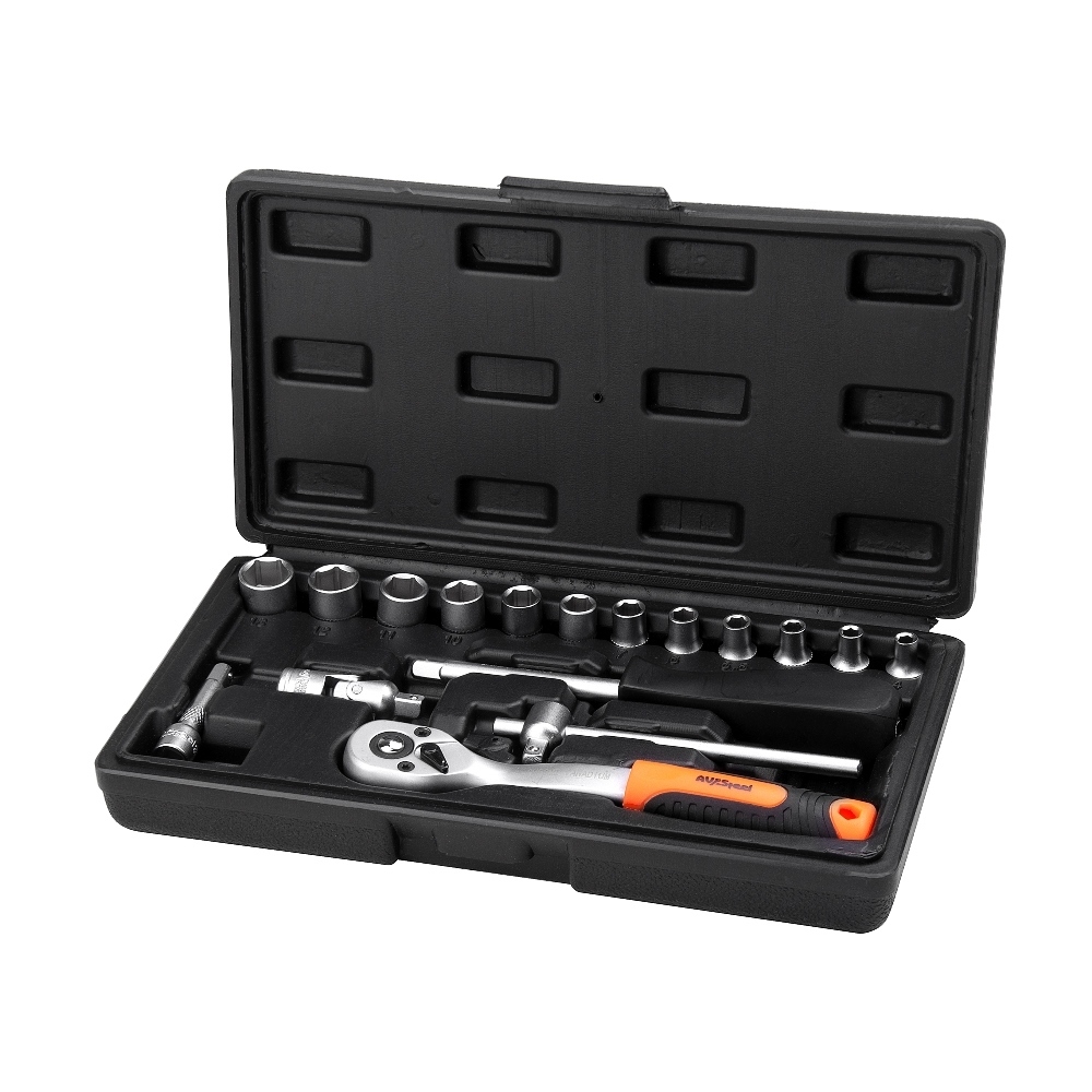 original-9148.jpg Набор инструментов универсальный AV Steel (AV-011017) (17 шт.) — изображение 1