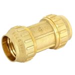 Муфта ПНД Tiemme компрессионная 20х20 мм латунь