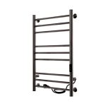 Полотенцесушитель электрический Indigo Line Trinity 800х532 мм 120 Вт с терморегулятором оружейная сталь