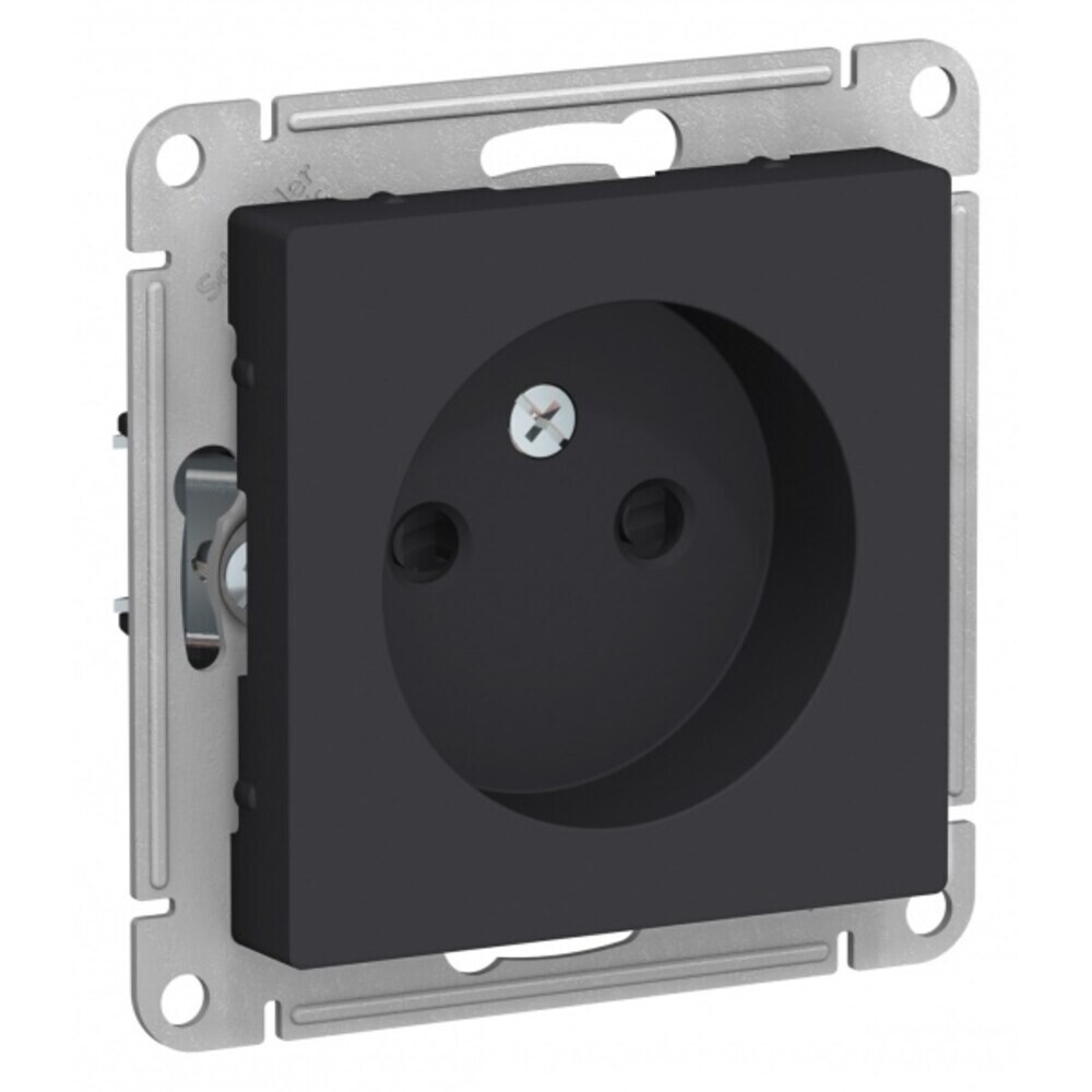 original-9236.jpg Розетка Systeme Electric AtlasDesign встраиваемая карбон со шторками (ATN001049) — изображение 1